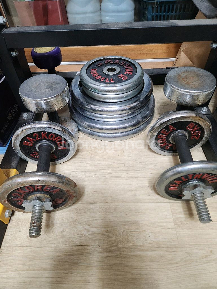 반석 벤치프레스 하프렉 치닝디핑 세트로 팝니다--1