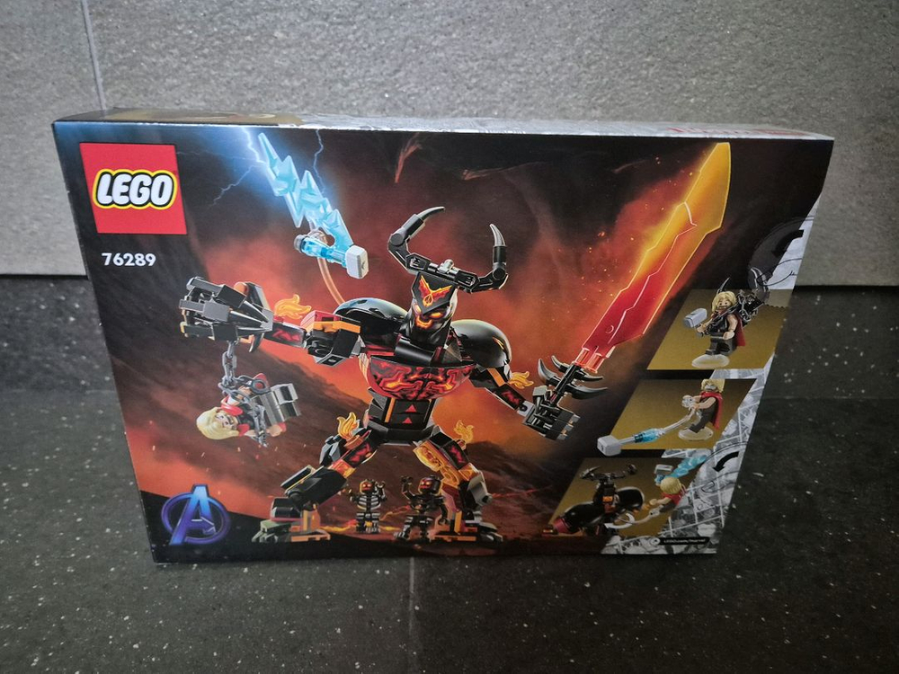 레고 76289 마블 토르대 수르트 미개봉 새상품 칼박--1
