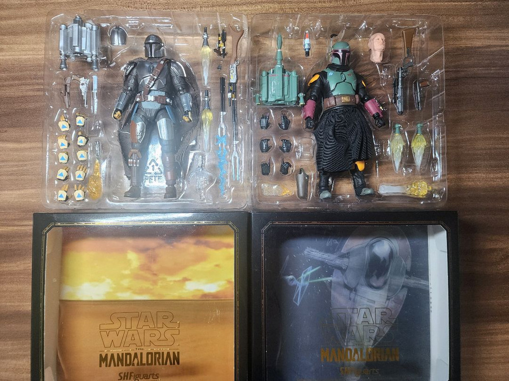 SHF 만달로리안 보바펫+만달로리안 베스커아머 팝니다. 1/12 액션피규어--1