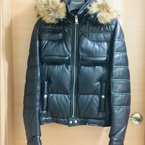 리얼 양가죽 다운점퍼