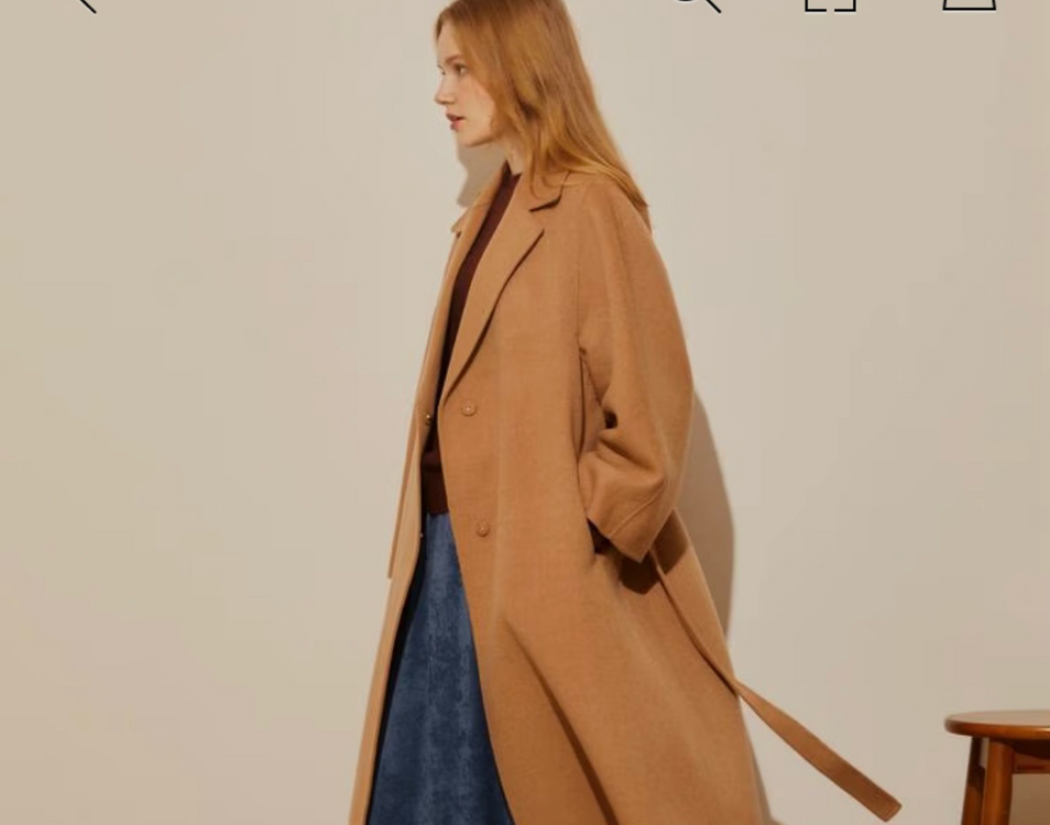 아떼 바네사브루노 캐시미어 핸드메이드 카멜코트--0