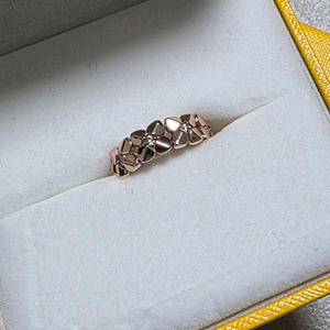 로제도르 러브플라워폴드 반지 로즈골드 11호