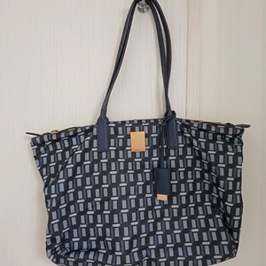 쿠론 네이비 쇼퍼백