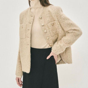 마인 알파카 블렌드 헤어리자켓