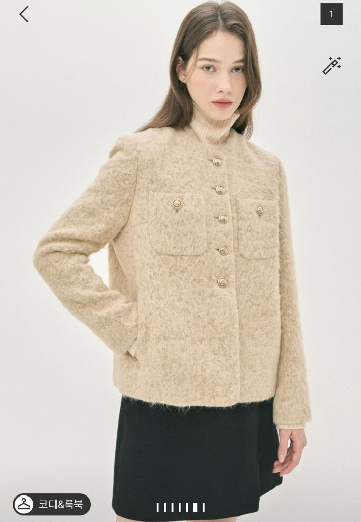 마인 알파카 블렌드 헤어리자켓--1