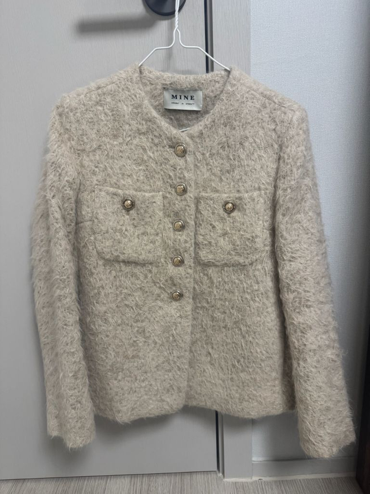 마인 알파카 블렌드 헤어리자켓--4