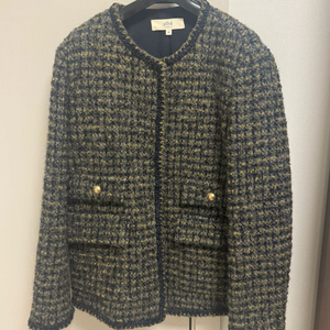 아떼 바네사브루노 이태리 울혼방 트위드자켓