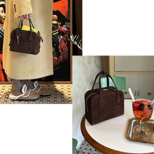 드메리엘 케일리 보스톤 스웨이드 초코