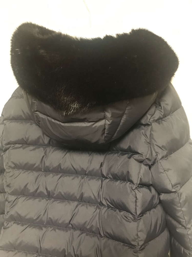 구스 80% 천연밍크 롱패딩 66사이즈--2