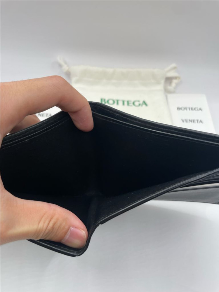 보테가베네타 인트레치아토 반지갑 블랙--6