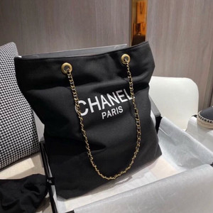 샤넬 캔버스 체인 에코백