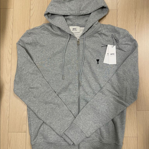 [거의 새제품] 아미 ami 하트로고 드 쾨흐 지퍼 후드집업 그레이 L