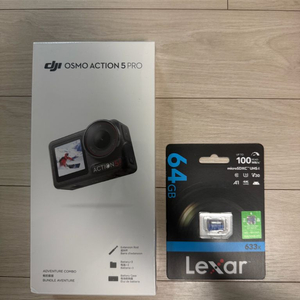 DJI 오즈모 액션5 프로 어드벤처 콤보 미개봉 새상품 47만원 판매합니다