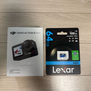 DJI 오즈모 액션5 스탠다드 콤보 미개봉 새상품 38만원 판매합니다