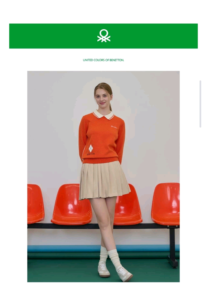 (새옷S) 베네통 여성 니트 3개 일괄--4