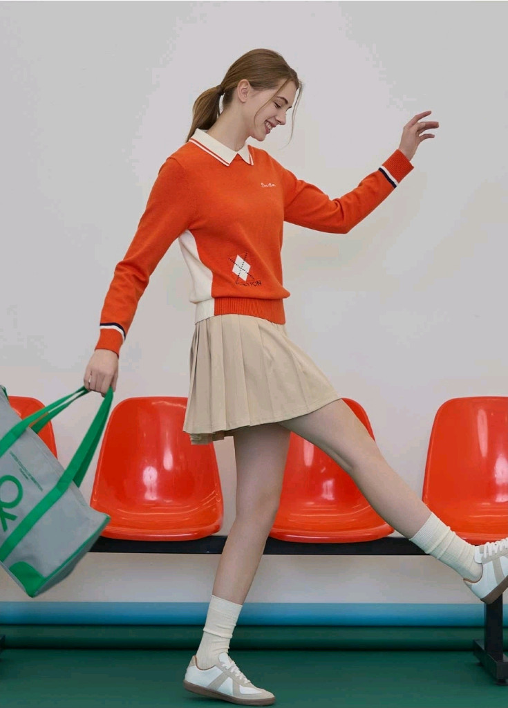 (새옷S) 베네통 여성 니트 3개 일괄--5