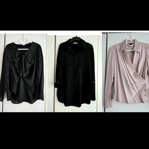 브랜드 여성 블라우스 3벌 일괄 (55~날씬66) 거의 새것