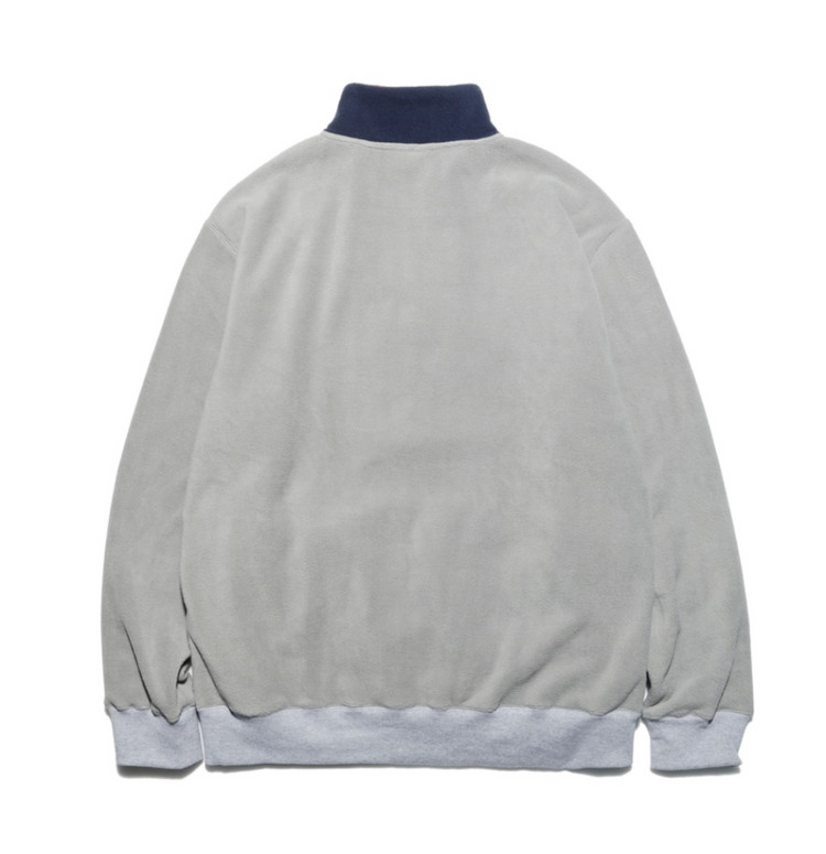 디폴트벨류 뽀글이 아치로고 하프플리스 집업 L(최종할인 이미지