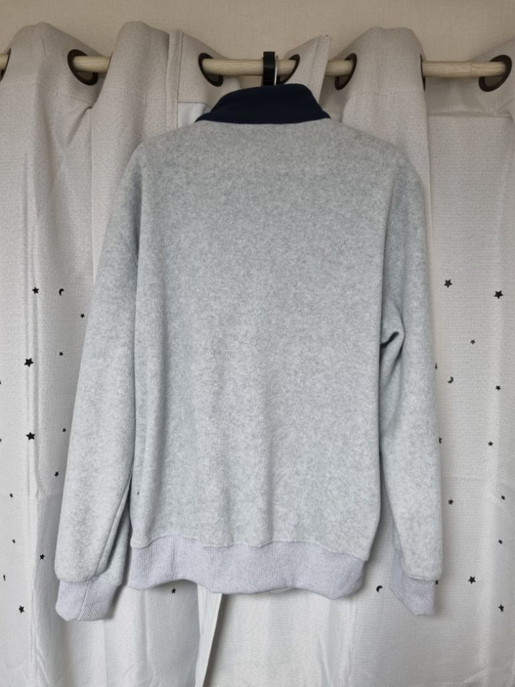 디폴트벨류 뽀글이 아치로고 하프플리스 집업 L(최종할인 이미지