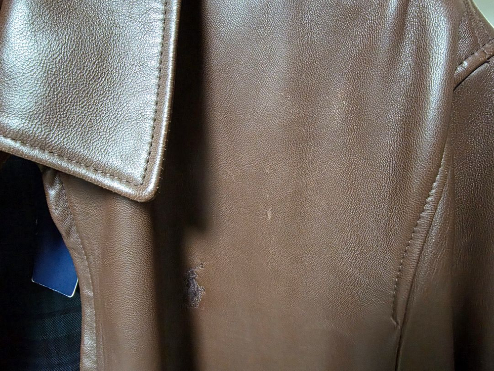 (새상품)폴로 랄프로렌 가죽 자켓 XL--3