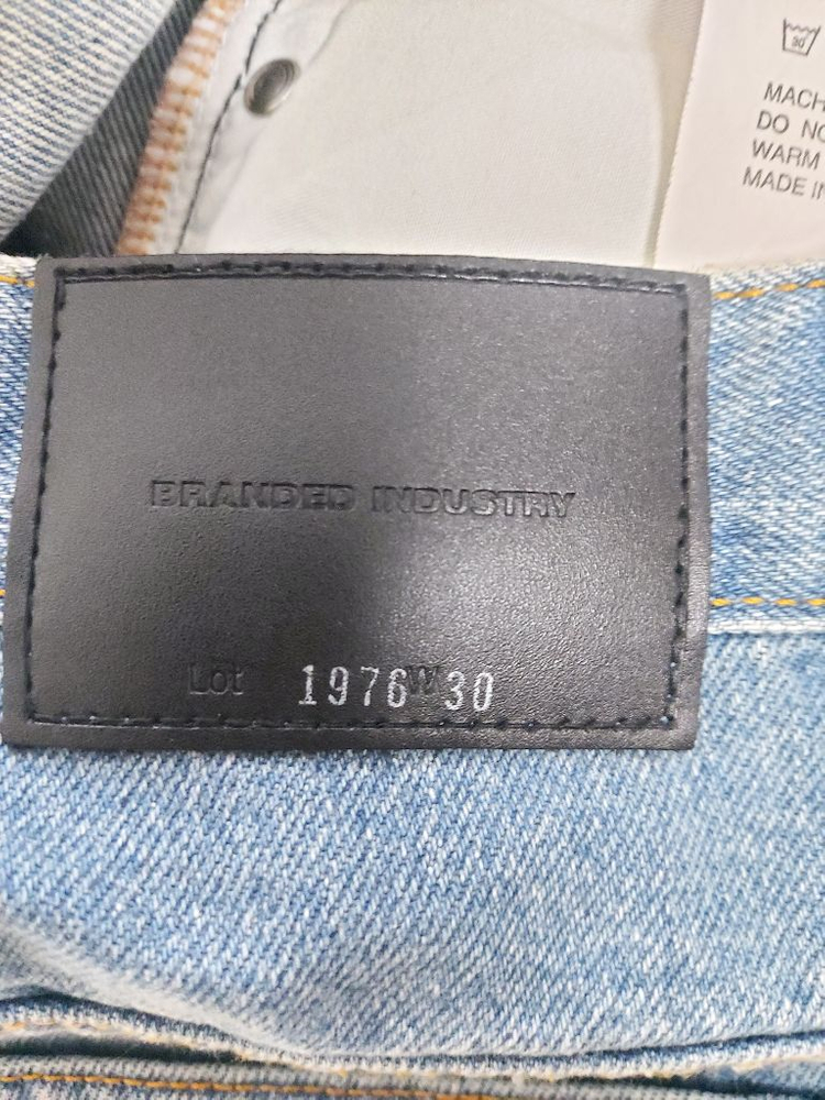 브랜디드 레귤러 스트레이트진(청바지) 30 이미지