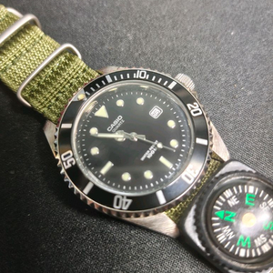 초레어 희귀매물 단종 casio 다이버 mtd 1010 흑새치 조상모델