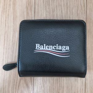 발렌시아가 웨이브 로고 반지갑