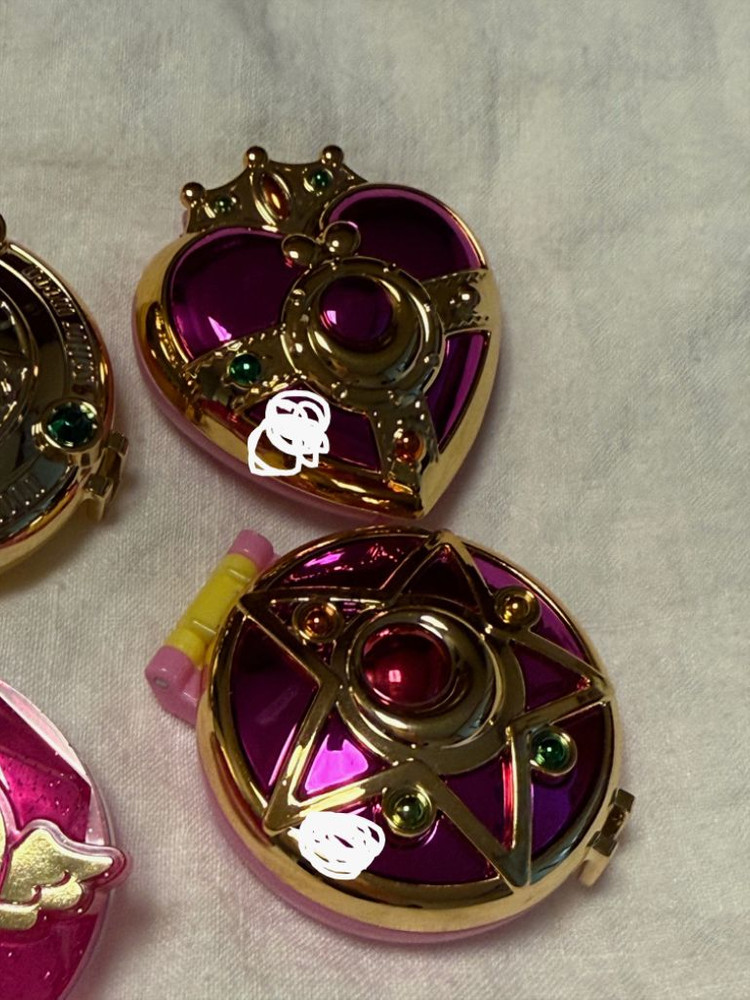 고전완구 세일러문 크리스탈스타 코즈믹하트 공식 굿즈 미니 소품함 가챠 보석상자 4종 일괄--3