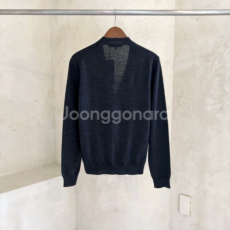 메종키츠네 더블폭스헤드 레귤러 V넥 가디건--1