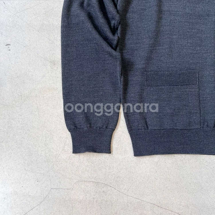 메종키츠네 더블폭스헤드 레귤러 V넥 가디건--3