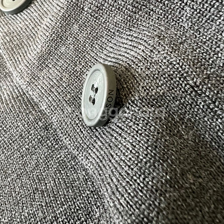 메종키츠네 더블폭스헤드 레귤러 V넥 가디건--6