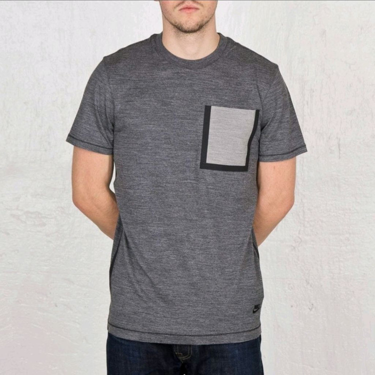 [해외M]나이키랩 화이트라벨 드라이핏 울혼방 포켓 반팔 이미지