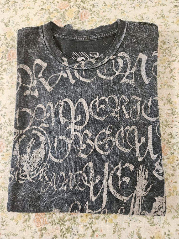 [해외S]드래곤 빈티지 워싱 프레이 스켈레톤 반팔티셔츠--3
