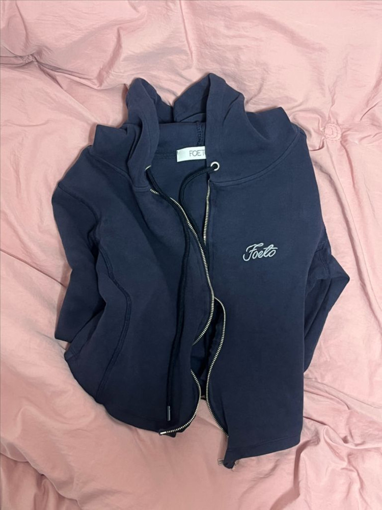 포에토 ave 슬림 후디(네이비) 이미지