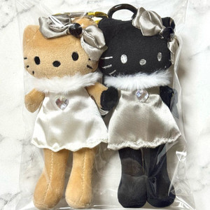 천사&악마 헬로키티 롱다리 인형 키링 세트(새상품) 이미지