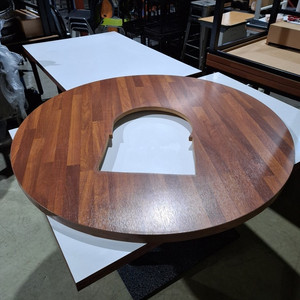 112번 식당용 식탁 원형테이블 부탄가스 가스레인지 버너 로스터 타공 상판