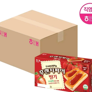 후렌치파이 딸기 90개 과자간식