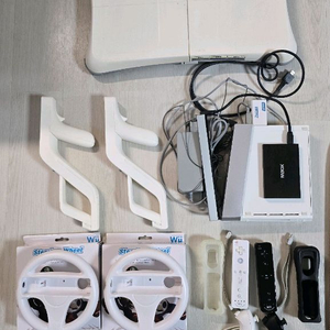 닌텐도 Wii 핸들, 총 세트, 200종 게임, 밸런스 보드 풀세트