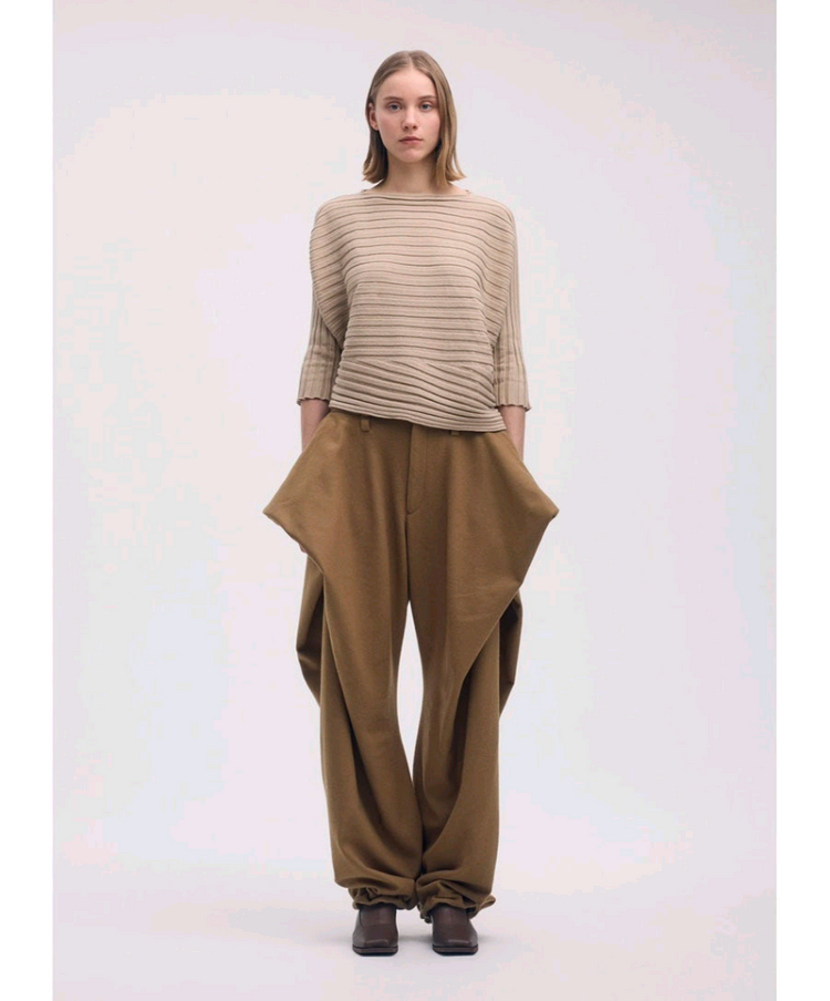 이세이미야케 캐시미어 코튼 탑--2