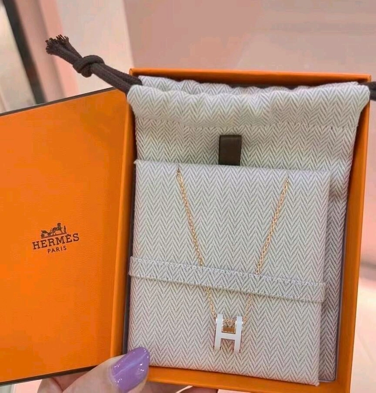 에르메스 H 패턴 체인 목걸이 이미지