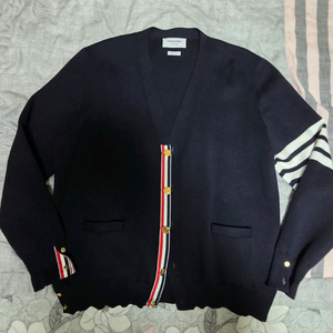 톰브라운 밀라노 스티치 가디건 네이비 5사이즈