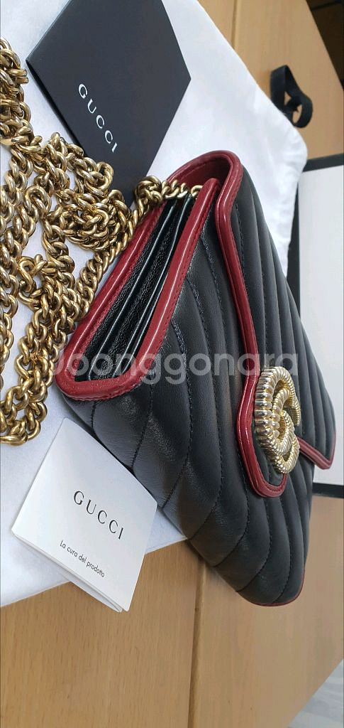 구찌 마몬트 마틀라세 크로스백 정품S급(감정O)프라다루이비통디올고야드샤넬셀린느보테가생로랑버버리발렌시아가--6