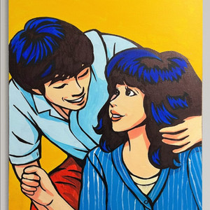 커플 사진만 보내주시면 팝아트 초상화로 그려드려요!