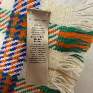 버버리 울 머플러