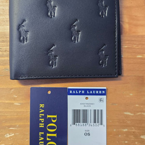 폴로 랄프로렌 블랙 가죽 지갑