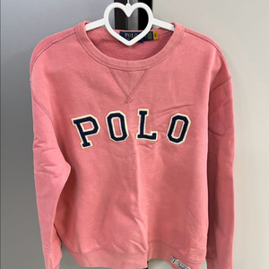 폴로 맨투맨 핑크 기모 M