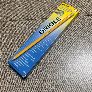 빈티지 연필 딕슨 오리올레 12 자루