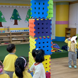 유아체육교구 무지개 퍼즐 큐브