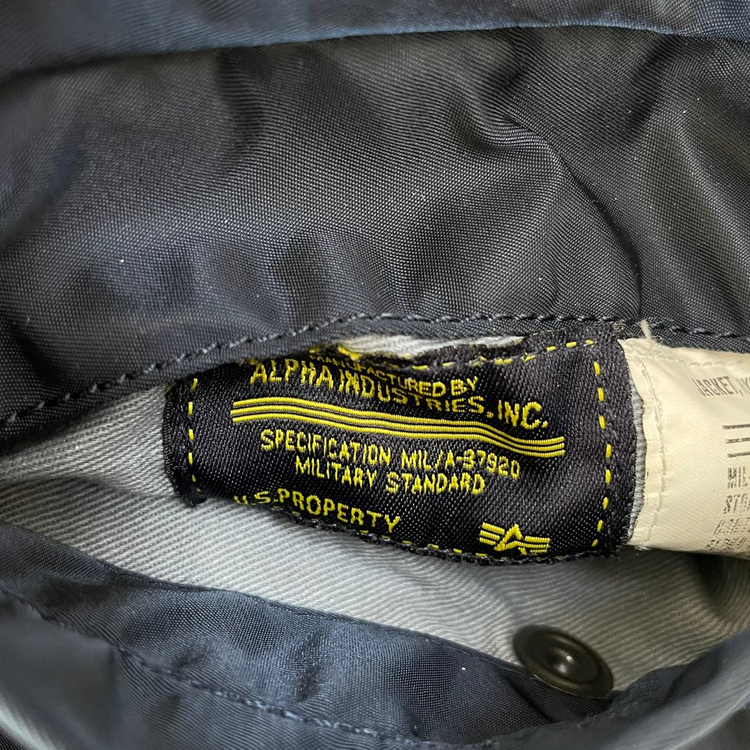 L 알파인더스트 MA1 네이비 봄버 자켓 이미지