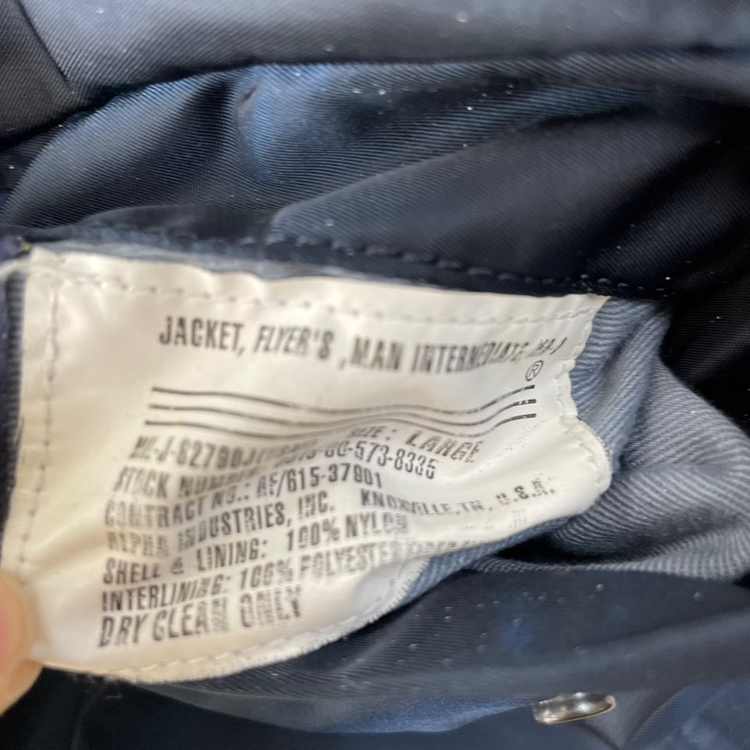 L 알파인더스트 MA1 네이비 봄버 자켓 이미지